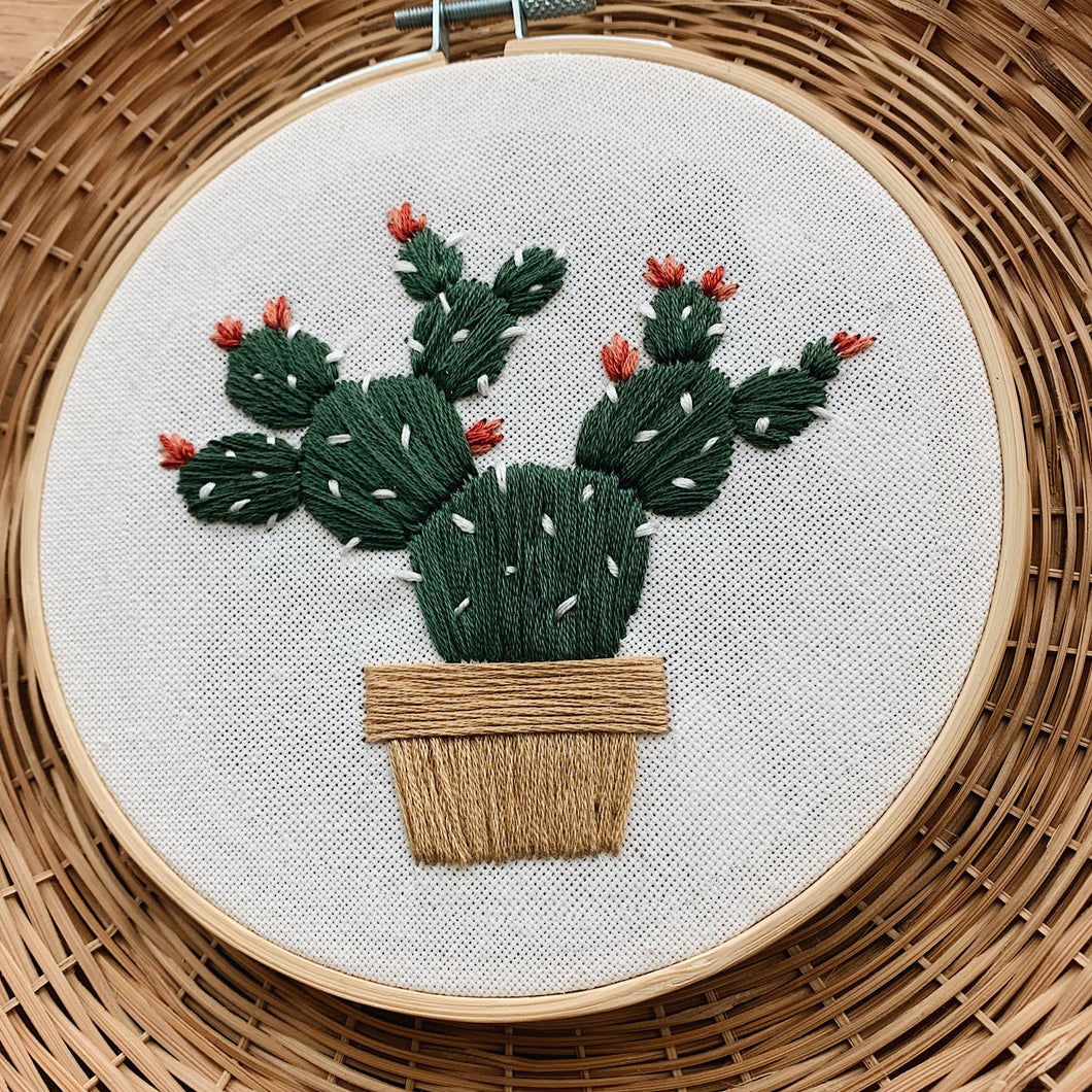 Cacti Embroidery Kit