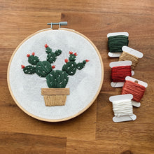 Load image into Gallery viewer, Cacti Embroidery Kit
