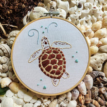 Load image into Gallery viewer, Sea Turtle Embroidery Kit
